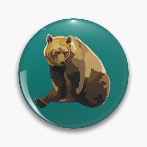 Item preview, B is for Brown Bear , Brown Bear – Powerful North American and Eurasian Wildlife Illustration designed and sold by PrettylittlepastelUk.