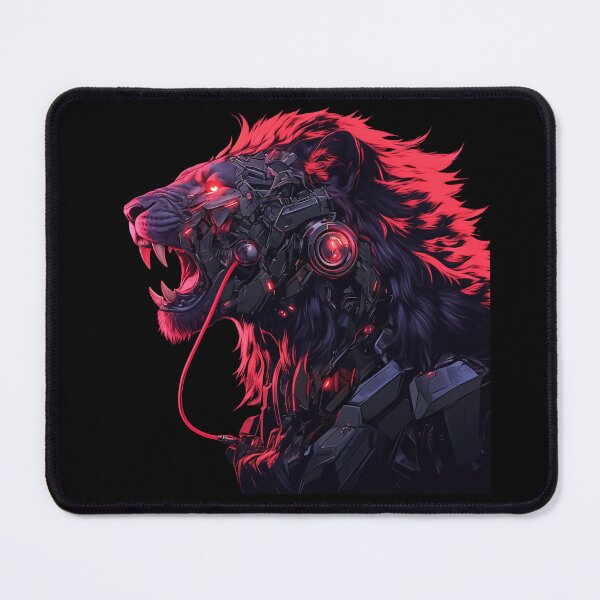 Item preview, Cyber Black Lion // Black Lion // Cool Animal // Cyber Animal // Animal Art // Animal Warrior // Gaming Aesthetic stickers designed and sold by SMARTKIT DESIGNAGENCY.
