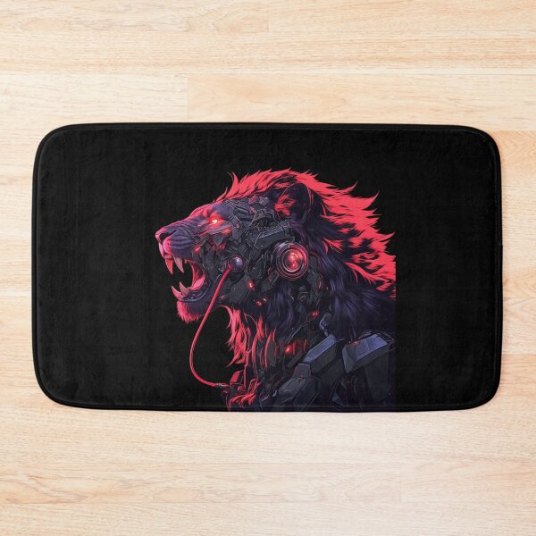 Item preview, Cyber Black Lion // Black Lion // Cool Animal // Cyber Animal // Animal Art // Animal Warrior // Gaming Aesthetic stickers designed and sold by SMARTKIT  DESIGNAGENCY.