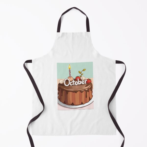 Item preview, October Cake kawaii cute birthday gift funny dessert designed and sold by CheeseBlueprint.