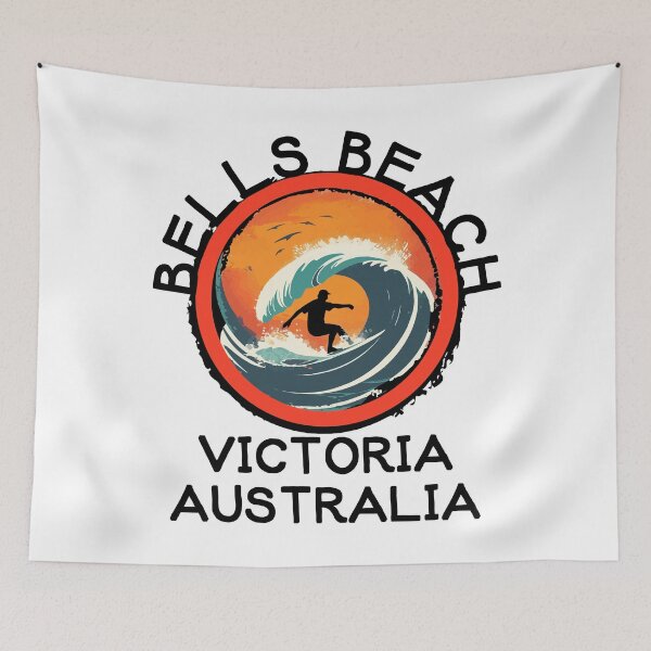Item preview, Bells Beach, Victoria - Australia (with Black Lettering) designed and sold by VelvetRoom.
