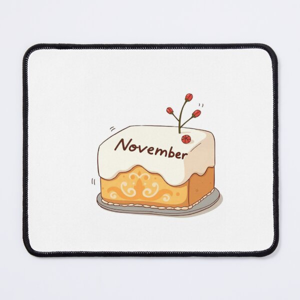 Item preview, November Cake kawaii cute birthday gift funny dessert designed and sold by CheeseBlueprint.