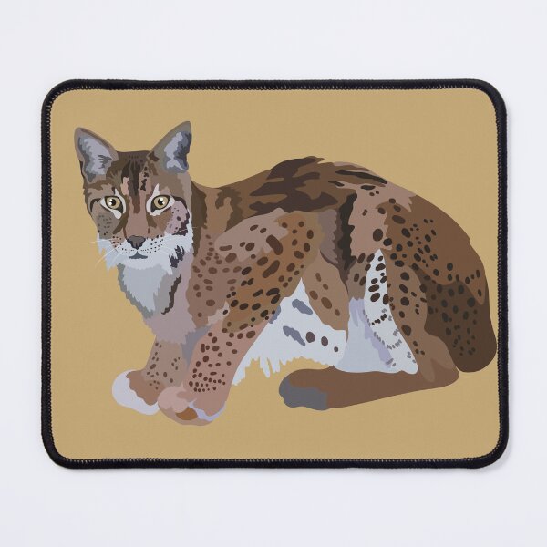Item preview, L is for Lynx,Lynx – Elusive Wild Cat of the Forests Illustration designed and sold by PrettylittlepastelUk.