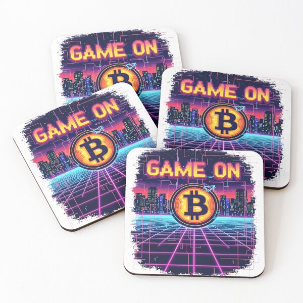 Item preview, Bitcoin "Game On" Retro Arcade Tee designed and sold by TrendVoyager.