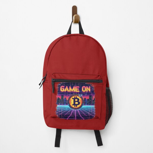 Artikelvorschau, Bitcoin "Game On" Retro Arcade T-Shirt entworfen und verkauft von TrendVoyager.