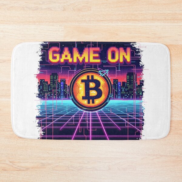 Item preview, Bitcoin "Game On" Retro Arcade Tee designed and sold by TrendVoyager.