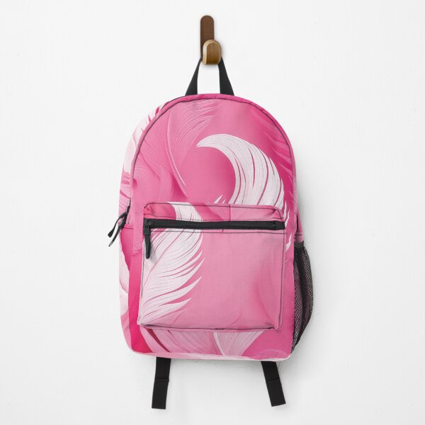 Item preview, A flamingo feather pattern design in hot pink and white. designed and sold by HEMRO.