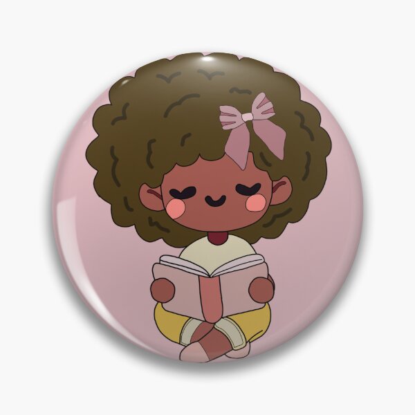 Item preview, Aesthetic Black Girl Reading  designed and sold by DoodlesDivine.