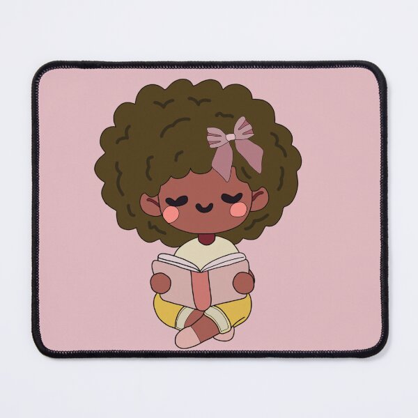 Item preview, Aesthetic Black Girl Reading designed and sold by DoodlesDivine.