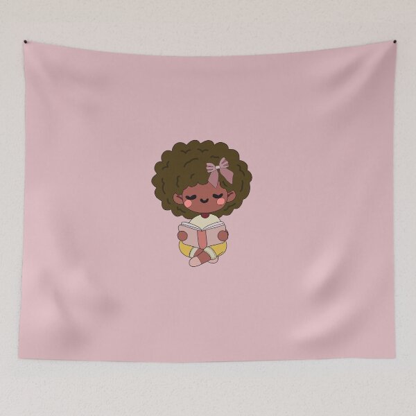 Item preview, Aesthetic Black Girl Reading  designed and sold by DoodlesDivine.