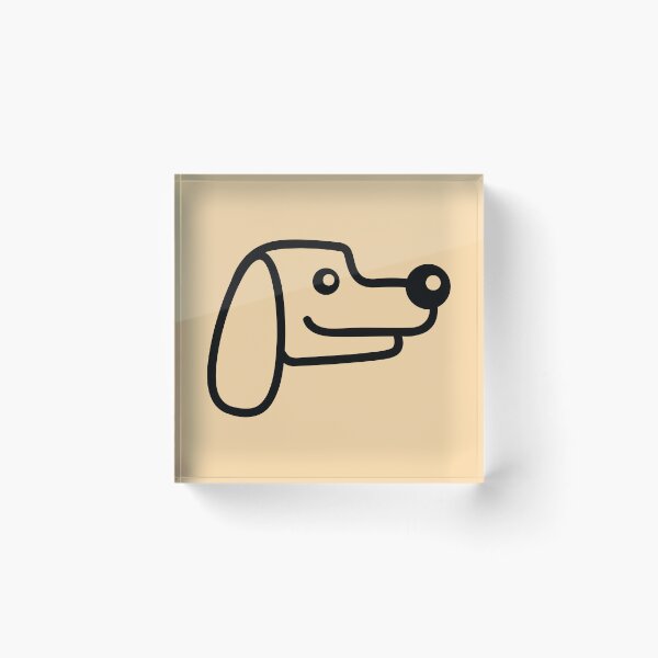 Item preview, Dog Face Little Happy Pet Head Cute Comic Cartoon designed and sold by shirt-o-mat.
