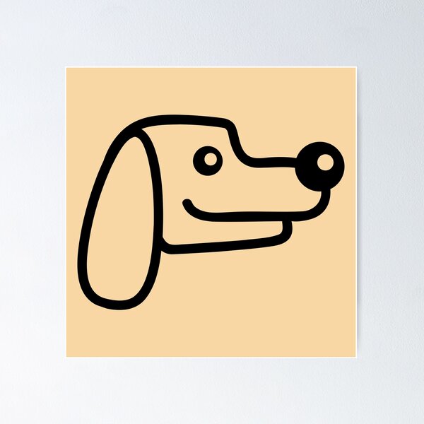 Item preview, Dog Face Little Happy Pet Head Cute Comic Cartoon designed and sold by shirt-o-mat.