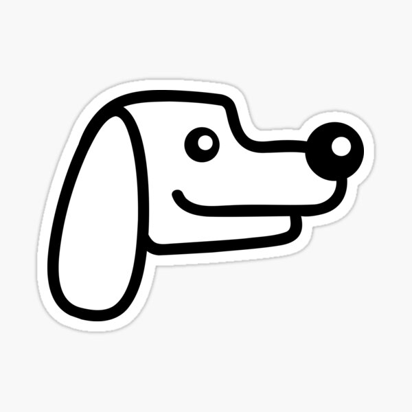 Item preview, Dog Face Little Happy Pet Head Cute Comic Cartoon designed and sold by shirt-o-mat.