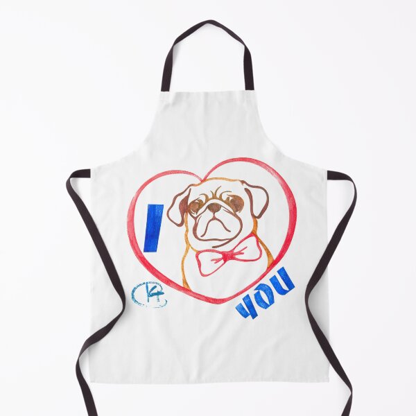 Item preview, I Pug Love You Art designed and sold by Kalli Taub Art.