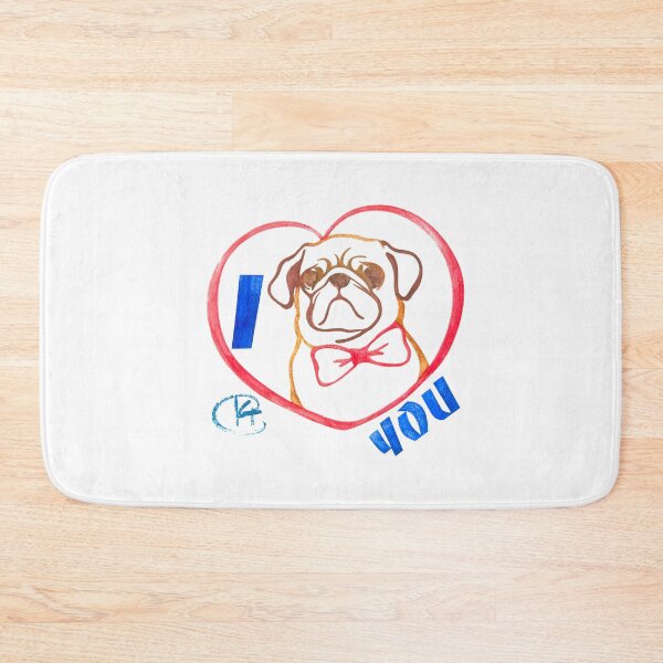 Item preview, I Pug Love You Art designed and sold by Kalli Taub Art.
