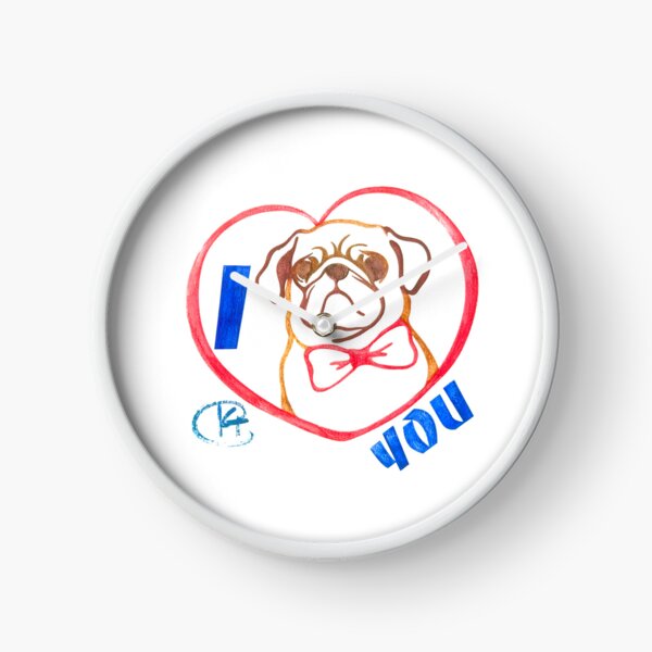 Item preview, I Pug Love You Art designed and sold by Kalli Taub Art.