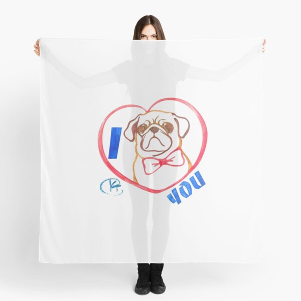 Item preview, I Pug Love You Art designed and sold by Kalli Taub Art.