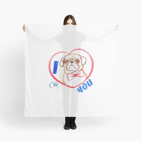 Item preview, I Pug Love You Art designed and sold by Kalli Taub Art.