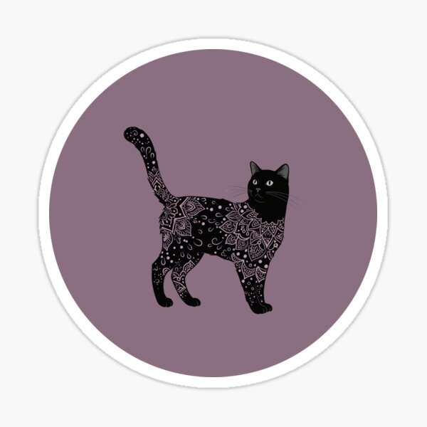 Artikelvorschau, Mountbatten Pink Bezaubernde schwarze Katze entworfen und verkauft von Erika V..