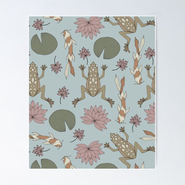 Item preview, Koi Fish & Frogs designed and sold by shinaut_designs.