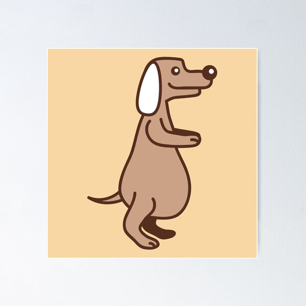 Item preview, Dog Fat Belly Overweight Funny Cartoon Comic Comic Cartoon designed and sold by shirt-o-mat.