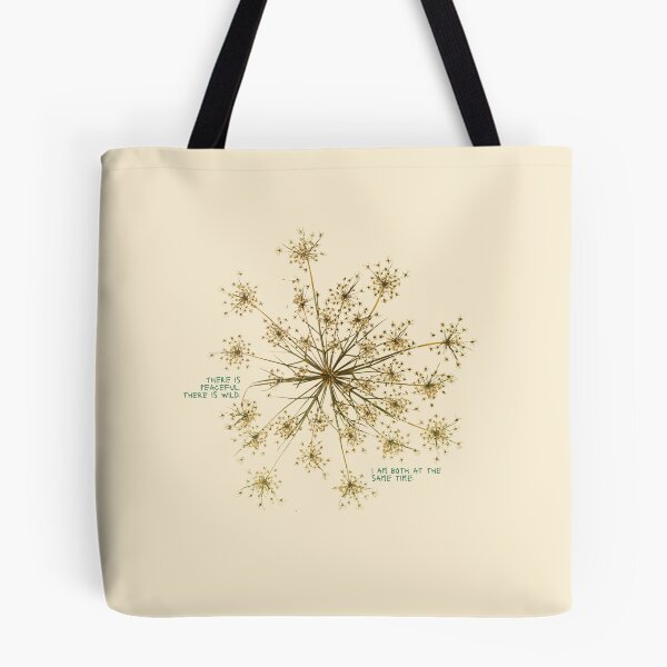 Item preview, Wild & Peaceful Quote Botanical Art designed and sold by Mystikos Art.