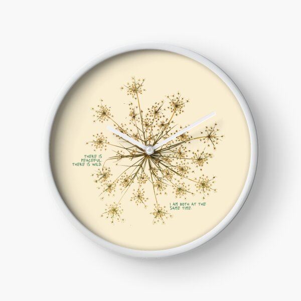 Item preview, Wild & Peaceful Quote Botanical Art designed and sold by Mystikos Art.