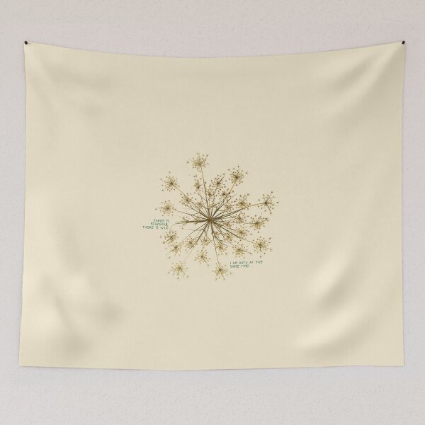 Item preview, Wild & Peaceful Quote Botanical Art designed and sold by Mystikos Art.