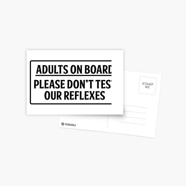 Item preview, Adults on board designed and sold by OffensiveFun.