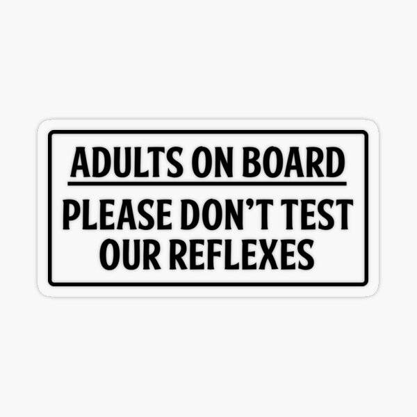 Item preview, Adults on board designed and sold by OffensiveFun.