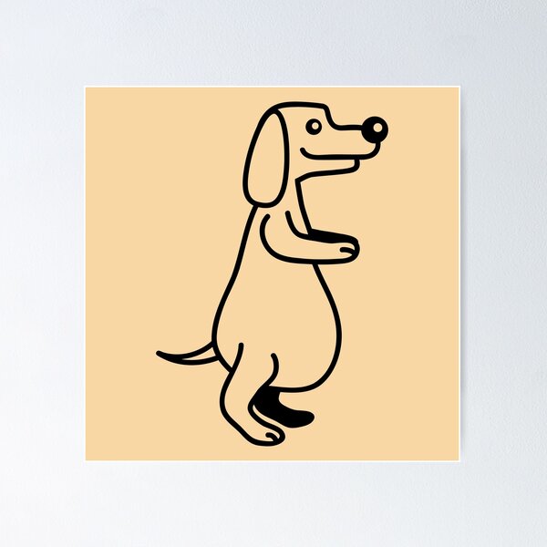 Item preview, Dog Fat Belly Overweight Funny Cartoon Comic Comic Cartoon designed and sold by shirt-o-mat.