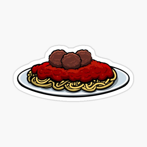 Item preview, Spaghetti and Meatballs Plate designed and sold by digifunk.