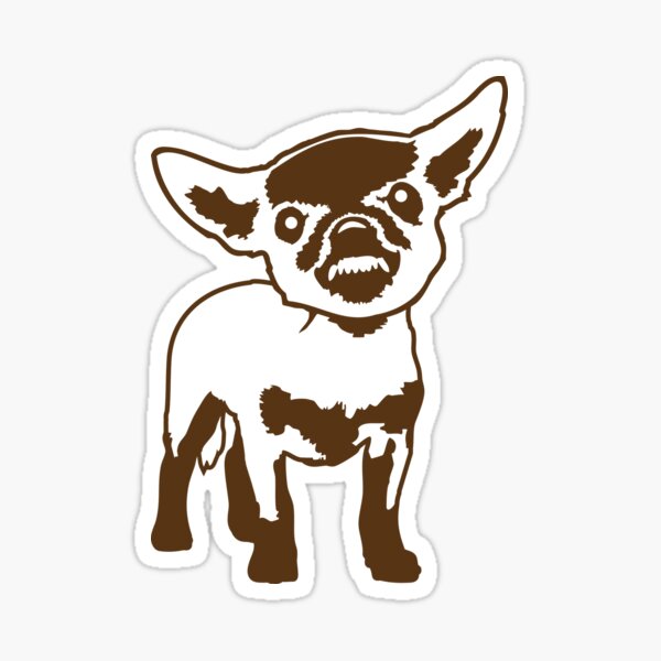 Item preview, Chihuahua Small Dog Evil Grinding Annoying Anger Comic Cartoon designed and sold by shirt-o-mat.