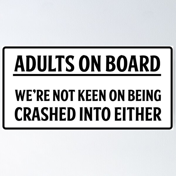Item preview, Adults on board designed and sold by OffensiveFun.