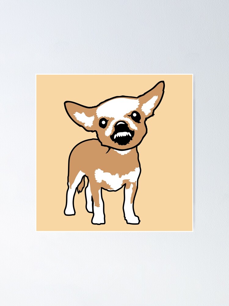 Chihuahua Small Dog Evil Grinding Annoying Anger Comic Cartoon