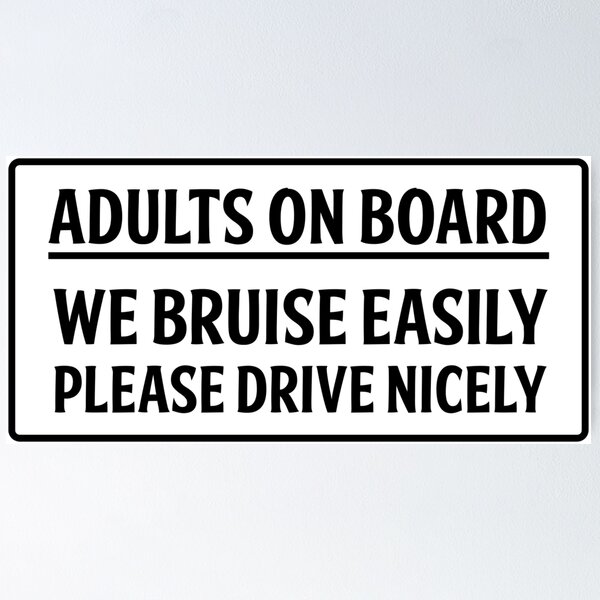 Item preview, Adults on board designed and sold by OffensiveFun.