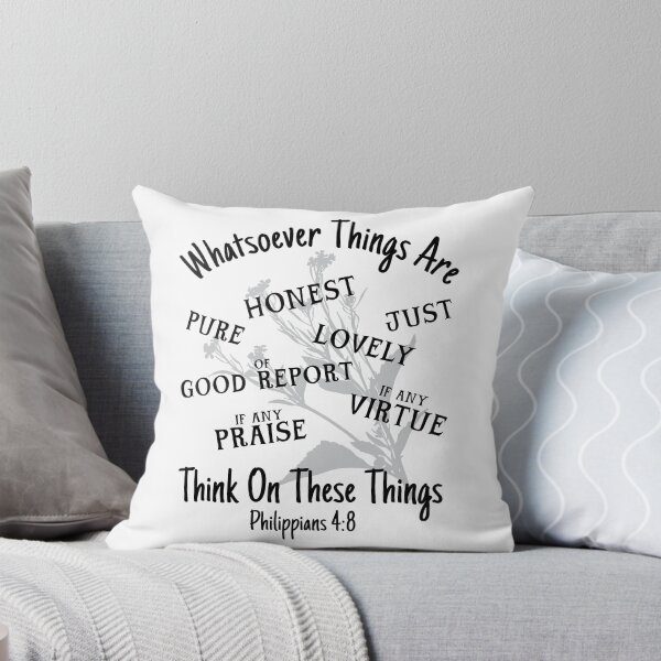 Item preview, Think On These Things Philippians 4:8 KJV Christian Design designed and sold by Angela Dow.