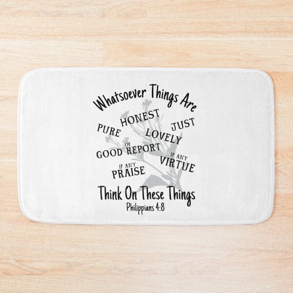 Item preview, Think On These Things Philippians 4:8 KJV Christian Design designed and sold by Angela Dow.
