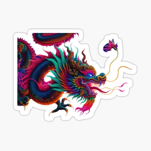 Item preview, Golden dragon of water, chinese new year, lotus and trees  designed and sold by Sugar Wisdom .