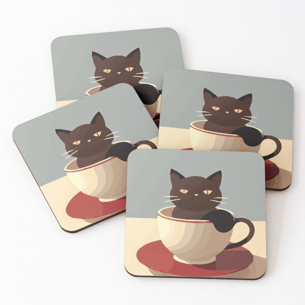 Item preview, Kitty Cat Cuppa designed and sold by CreatorStudios.
