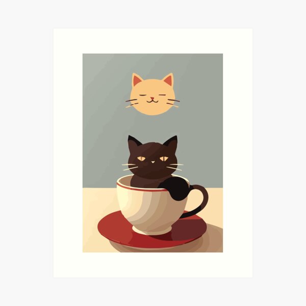 Item preview, Kitty Cat Cuppa designed and sold by CreatorStudios.