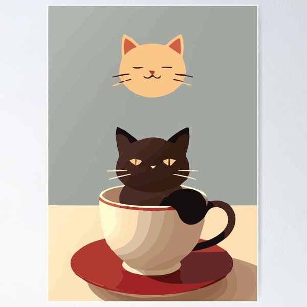 Item preview, Kitty Cat Cuppa designed and sold by CreatorStudios.
