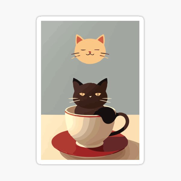 Item preview, Kitty Cat Cuppa designed and sold by CreatorStudios.