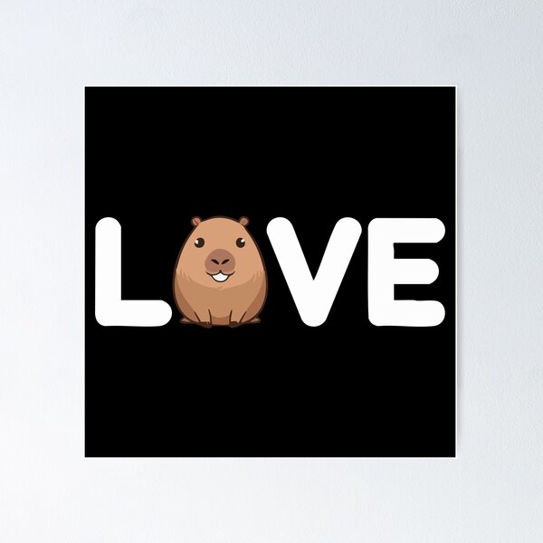 Item preview, Love Capybara designed and sold by MonkiFlipp.