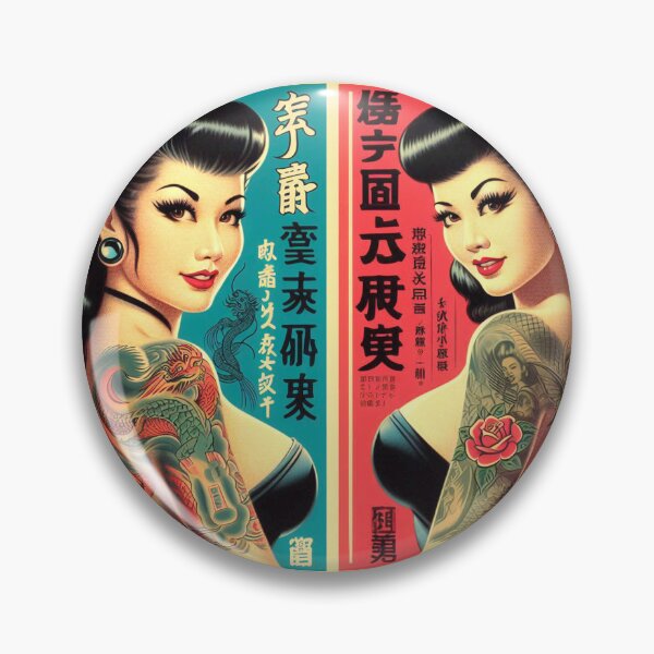 Aperçu de l'œuvre Filles orientales rétro créée et vendue par PulpVintage.