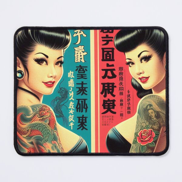 Item preview, Retro Oriental Girls designed and sold by PulpVintage.