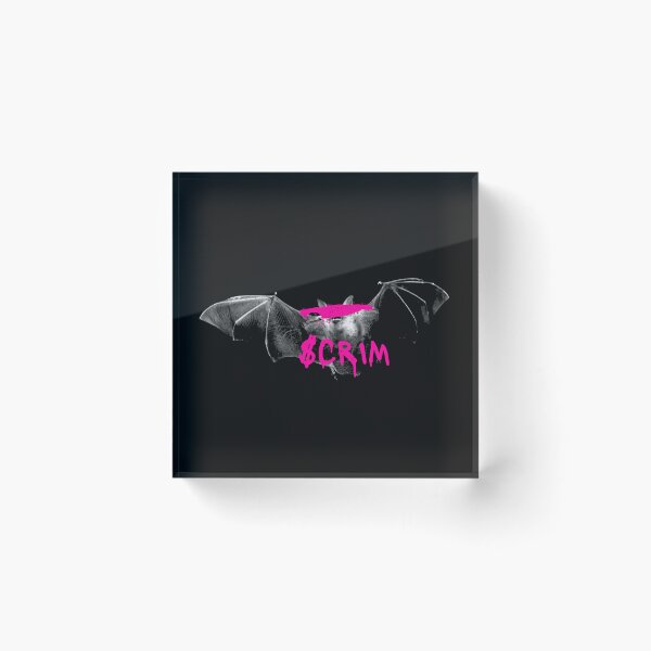 Item preview, Scrim Urban Bat Graffiti Pink Street Art Design designed and sold by Mystikos Art.