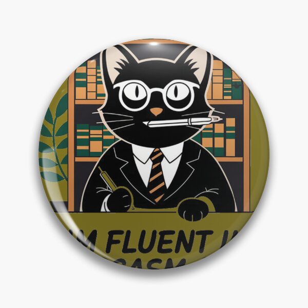 Item preview, I am fluent in sarcasm and legal jargon, black cat paralegal designed and sold by The Velvet Vault.