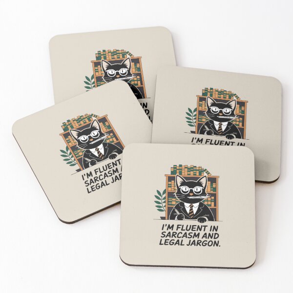 Item preview, I am fluent in sarcasm and legal jargon, black cat paralegal designed and sold by RAZ1995.