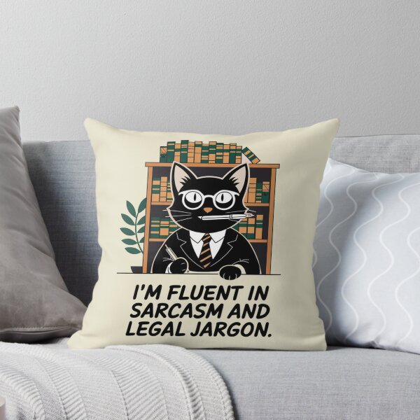 Item preview, I am fluent in sarcasm and legal jargon, black cat paralegal designed and sold by RAZ1995.